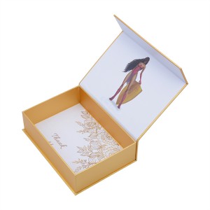 Magnetic closure luxury photo album a4 cardboard presentation box