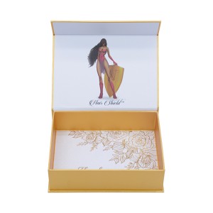 Magnetic closure luxury photo album a4 cardboard presentation box