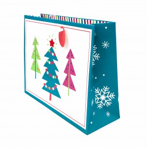 Best Selling Cheap Recycled Shopping Paper Bag With Glitter Logo