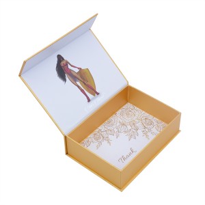 Magnetic closure luxury photo album a4 cardboard presentation box