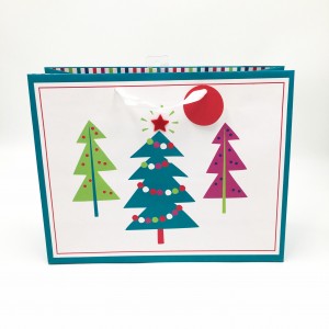 Best Selling Cheap Recycled Shopping Paper Bag With Glitter Logo