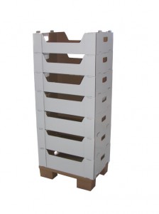 Recyclebaar Pegboard vloer Displays kartonnen Display Stand voor Cosmetics