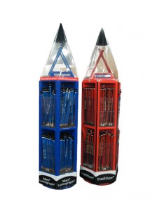 Retail Supermarket POS Cardboard Dump Bins Display For Pen