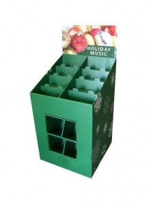 បង្ហាញលក់រាយផ្ទាល់ខ្លួន OEM corrugated ជាន់លើប្រអប់ក្រដាស