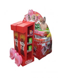 Corrugated karton Carton Ipakita Floor Tumindog Kay Himoa Up Store Gigamit