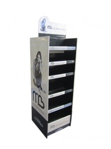Light Duty OEM Design Cardboard Point Of Sales Display Stand