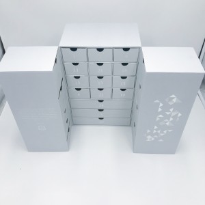 2019 new shape custom foldable combination gift box for cosmetic