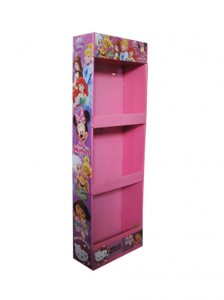Supermarket Askja Sýna Rack 3 Tiers Makeup Floor Stand pappa sýna fyrir regnhlíf