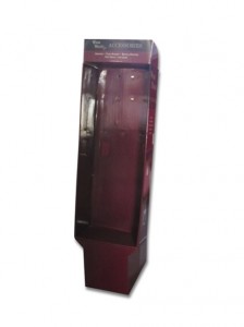 Cardboard paper counter hook display ,gift card holder with peg hooks display rack
