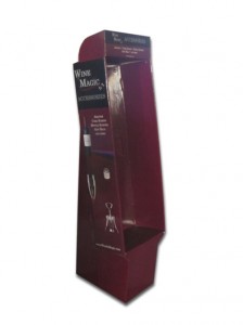 Cardboard paper counter hook display ,gift card holder with peg hooks display rack