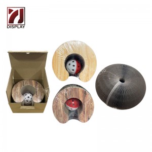 Wholesale cat cardboard toy corrugated organ toy cat play bed