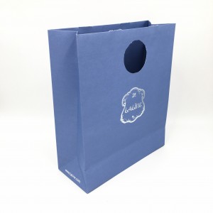 Famous OEM accepted paper wedding branded gift die cut handle craft bag custom shopping paper bag