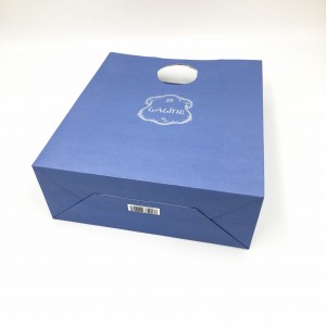 Famous OEM accepted paper wedding branded gift die cut handle craft bag custom shopping paper bag
