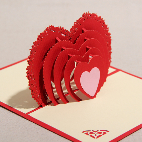 3D-Handmade-Heart-Shape-Cheap-Greeting-Card
