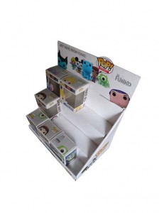 卸売カスタマイズされたプリントノートカウンターディスプレイスタンドユニット