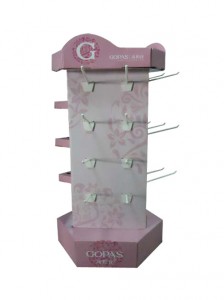 Cosmetic Carton Hook Display