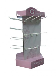 Cosmetic Carton Hook Display