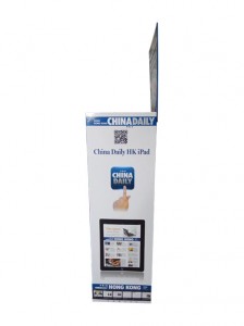 Retail Superbazaro Montru Furniture, Kartono Dump Bin Por Drinki, popmuziko Kartono Montru