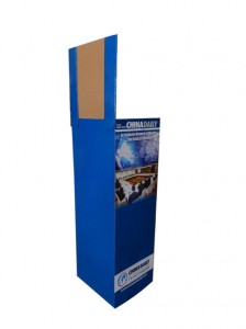 Retail Superbazaro Montru Furniture, Kartono Dump Bin Por Drinki, popmuziko Kartono Montru