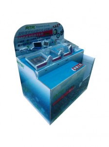 Special Shape Floor Dump Bins with Removeable Header