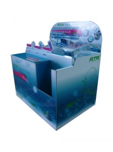 Special Shape Floor Dump Bins with Removeable Header