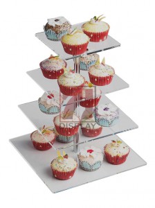 customized 4 5 6 7 Tier Crystal Clear Acrylic Round wedding Cupcake Stand cake stand acrylic 4 tier round