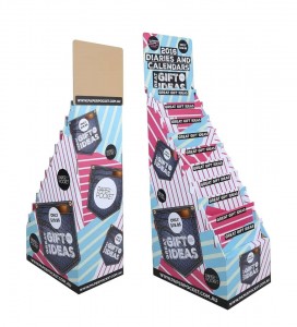 Custom Retail Store Paper Display Racks Promotion Free Standing Pos Floor Corrugated Stand Cardboard Display