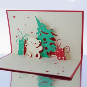 Wholesale Christmas Custom Pop Up Greeting Cards