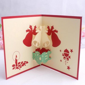 Wholesale Christmas Custom Pop Up Greeting Cards