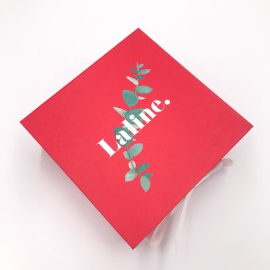 Custom foldable magnetic gift box for cosmetic