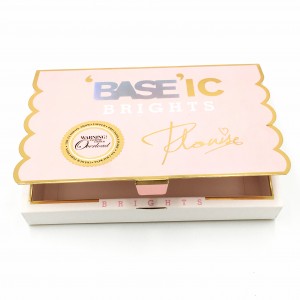 Custom size box made elegent design hot stamping cardboard paper box